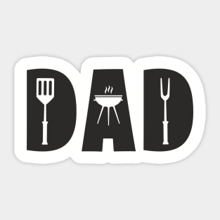 Dad Grill BBQ Grill Master Father's Day Sticker